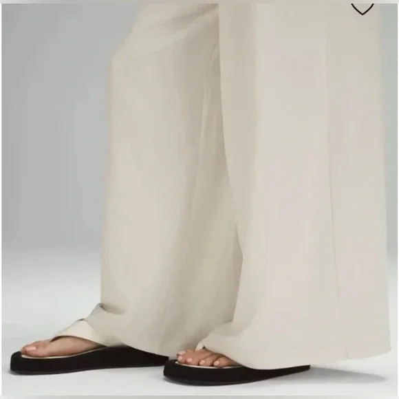 NWT Rare Lululemon Asia Fit Pleated High-Rise Wide-Leg Trouser 27" Size XL - Picture 5 of 12